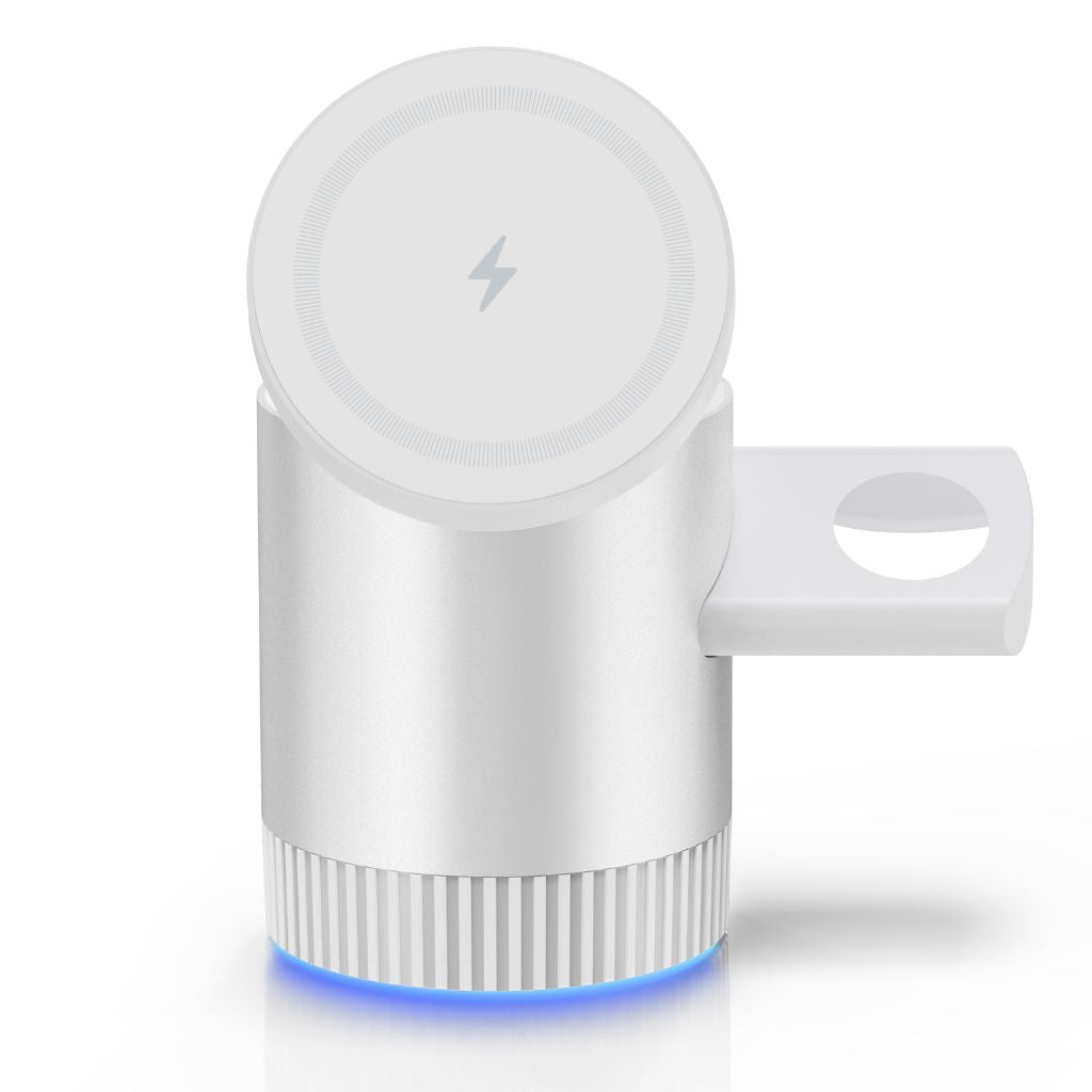 3 in 1 Magnetic Wireless Charger with Retractable and Foldable Functions for Apple iPhone 16 Pro Max, Apple Watch Ultra 2, and Apple AirPods Pro, Best Wireless Magnetic MagSafe Multi Device Apple Charger