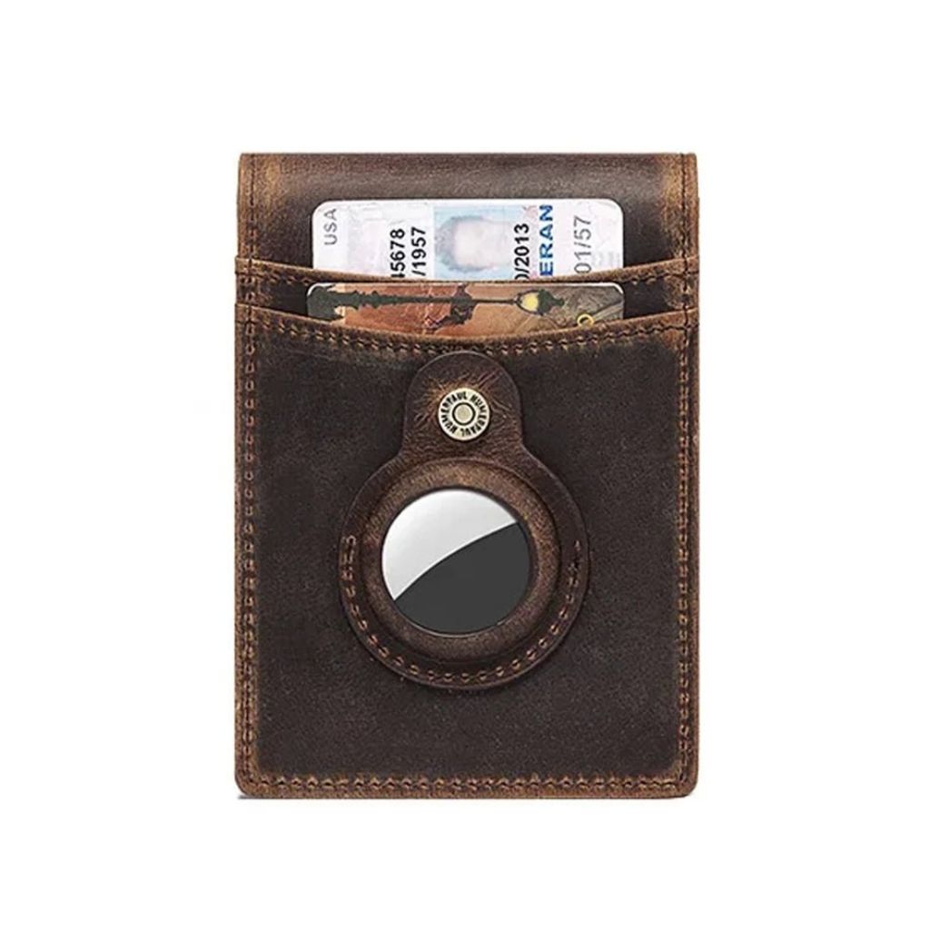 AirTag Leather Flip Wallet