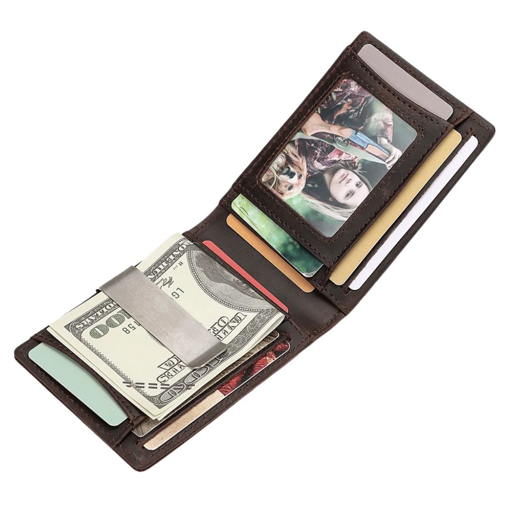 AirTag Leather Flip Wallet