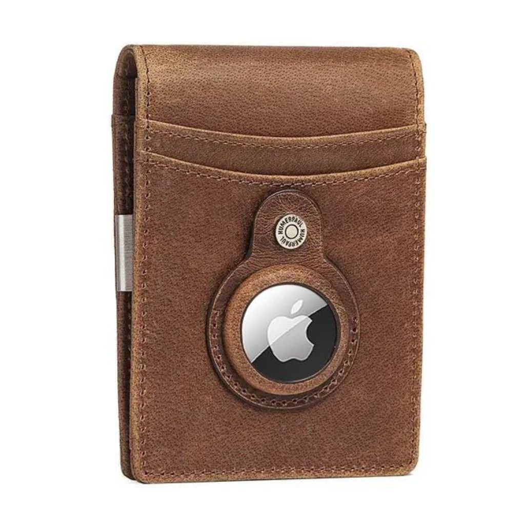 AirTag Leather Flip Wallet
