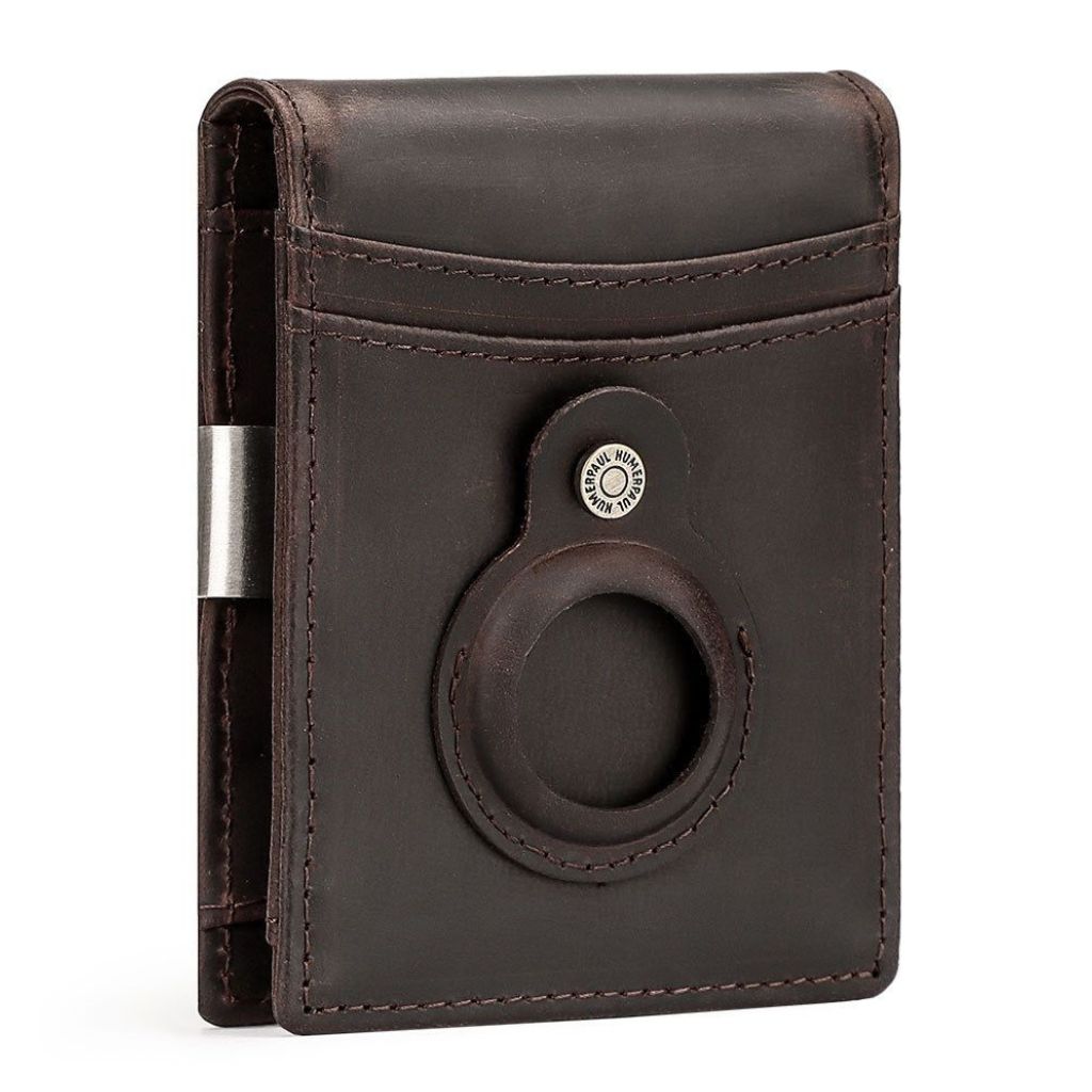 AirTag Leather Flip Wallet