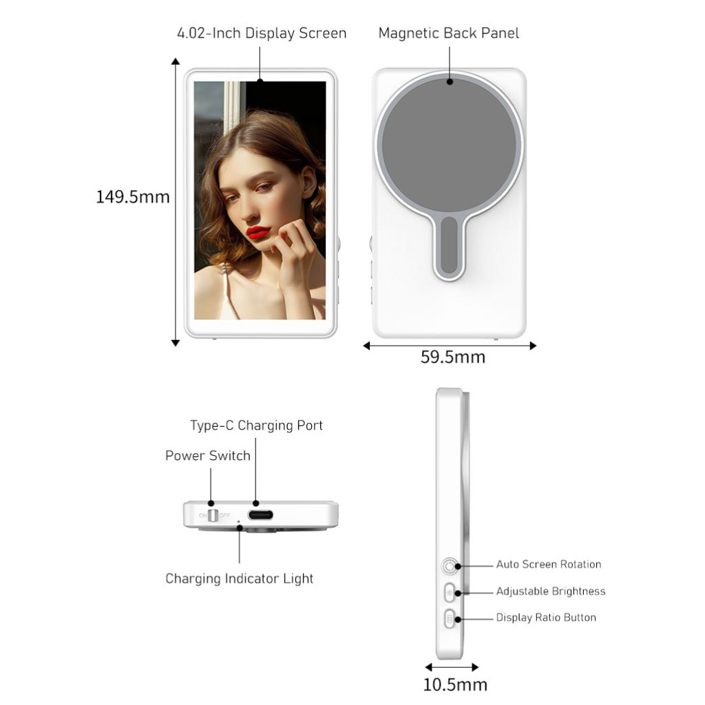 Content Creator Magnetic Selfie Screen