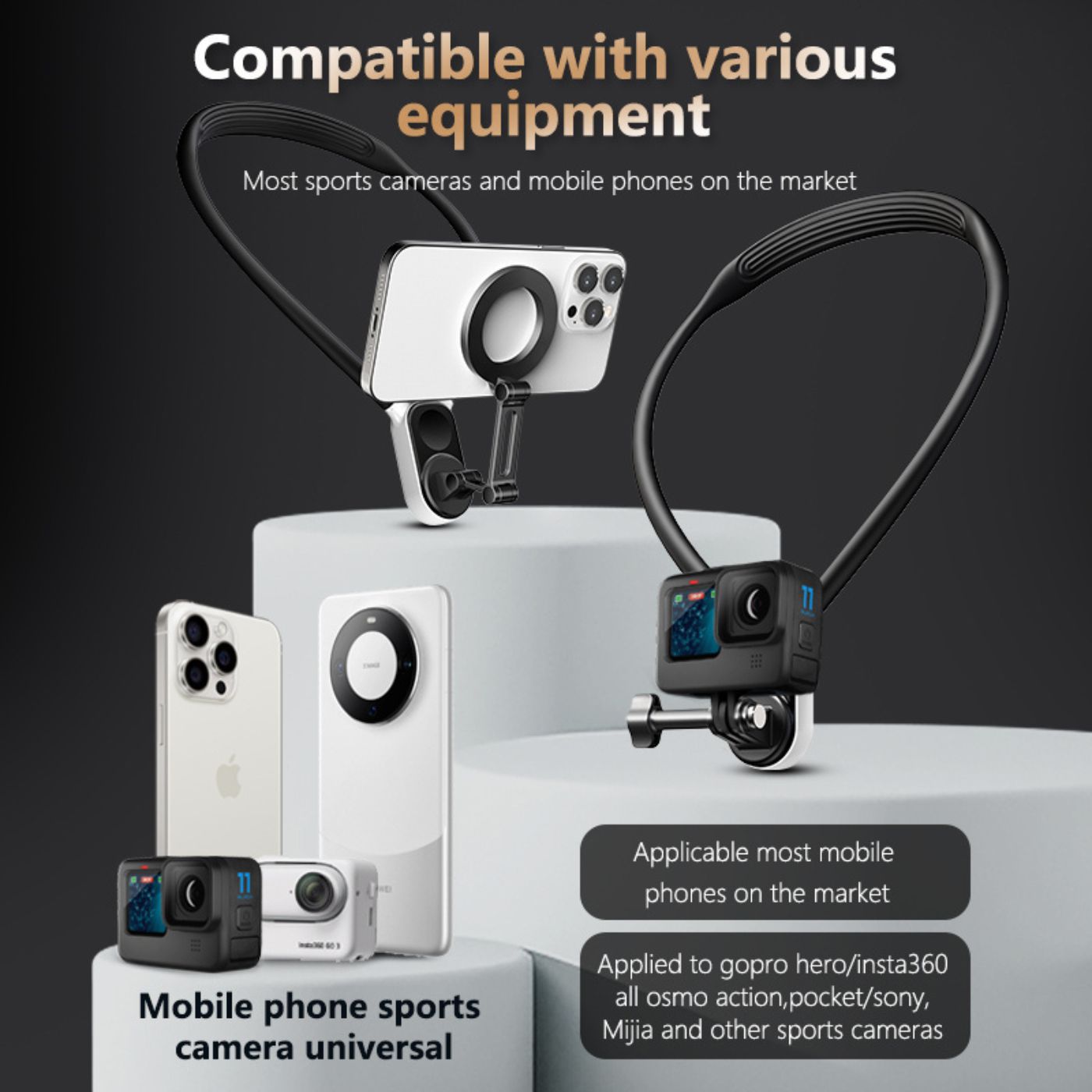 POV Magnetic Phone Holder & Neck Mount