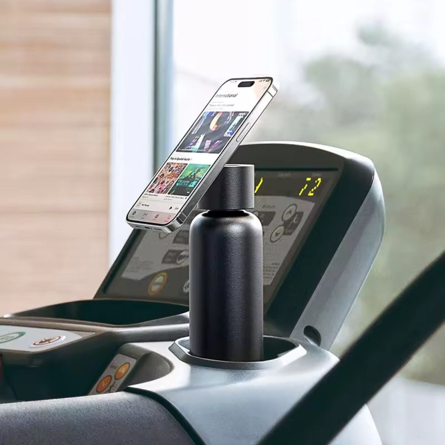 Magnetic Water Bottle for Apple iPhone with MagSafe Stand