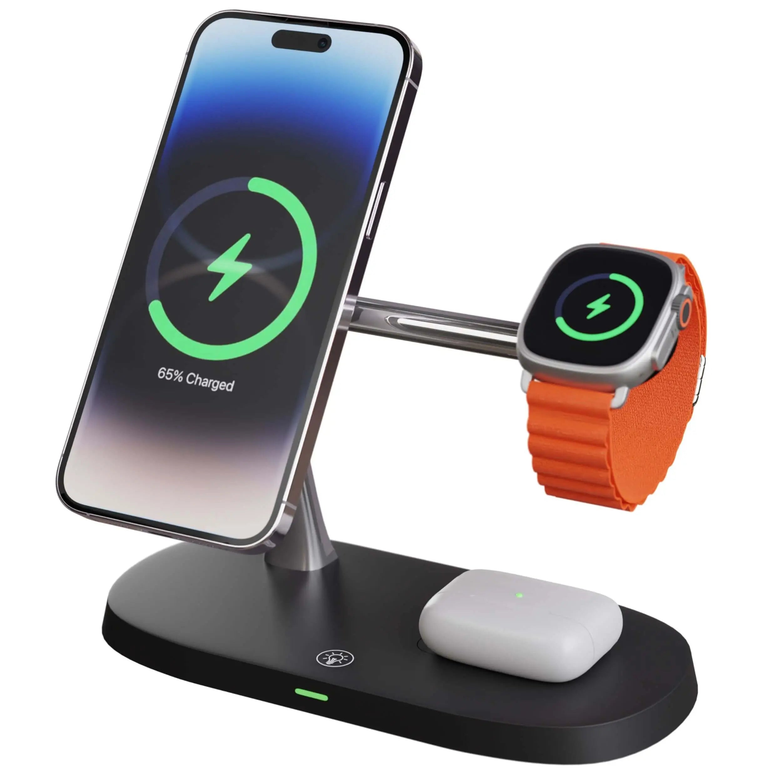 3 in 1 MagSafe Wireless Charger for iPhone 14 Pro Max, Apple Watch Series 8, and Apple AirPods Pro 2