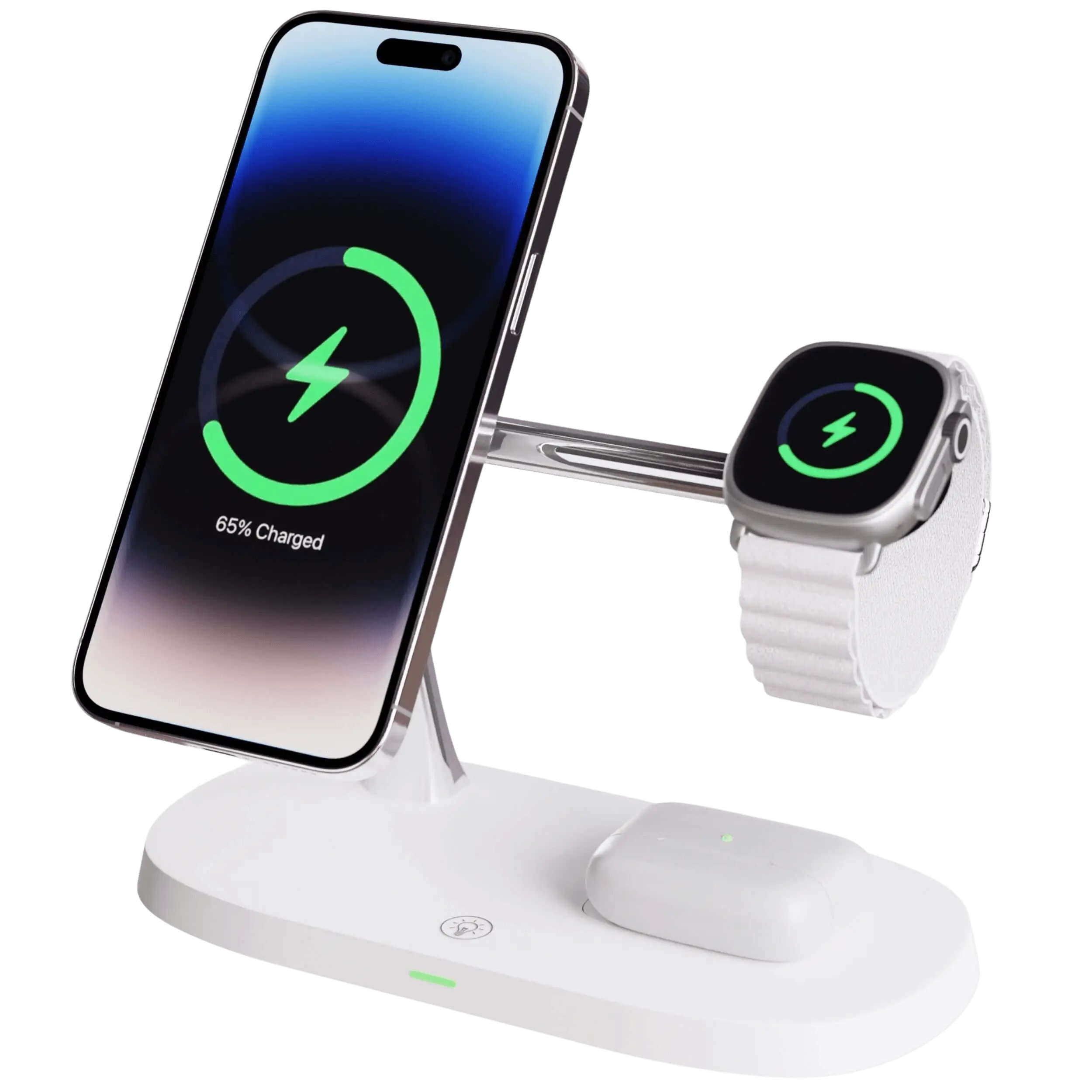 3 in 1 Wireless Charging Station for Apple Devices, Apple iPhone 14 Pro Max, Apple Watch Series 8, Ultra, and Apple AirPods Pro 2