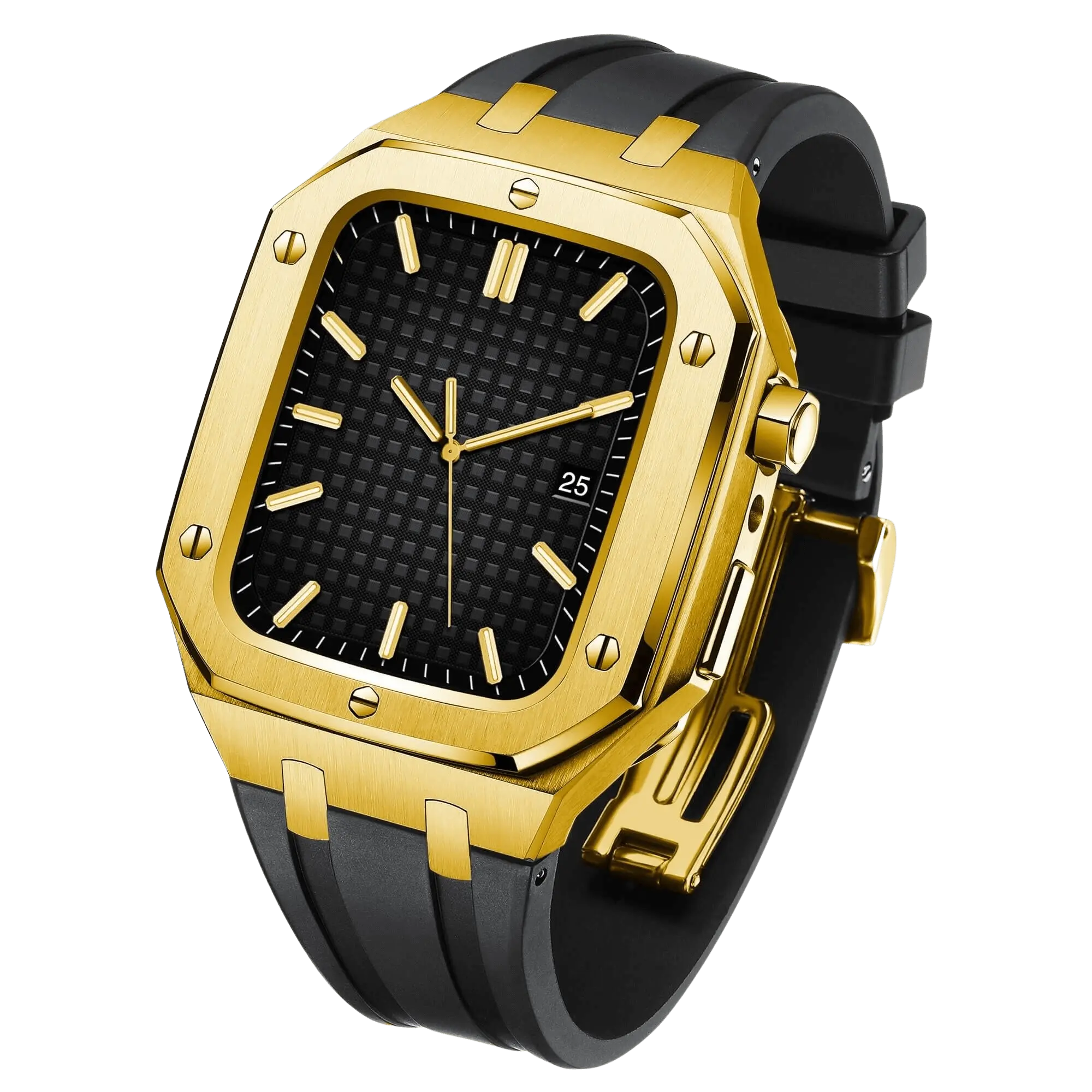 Stainless Steel Case & Silicone Band for Apple Watch