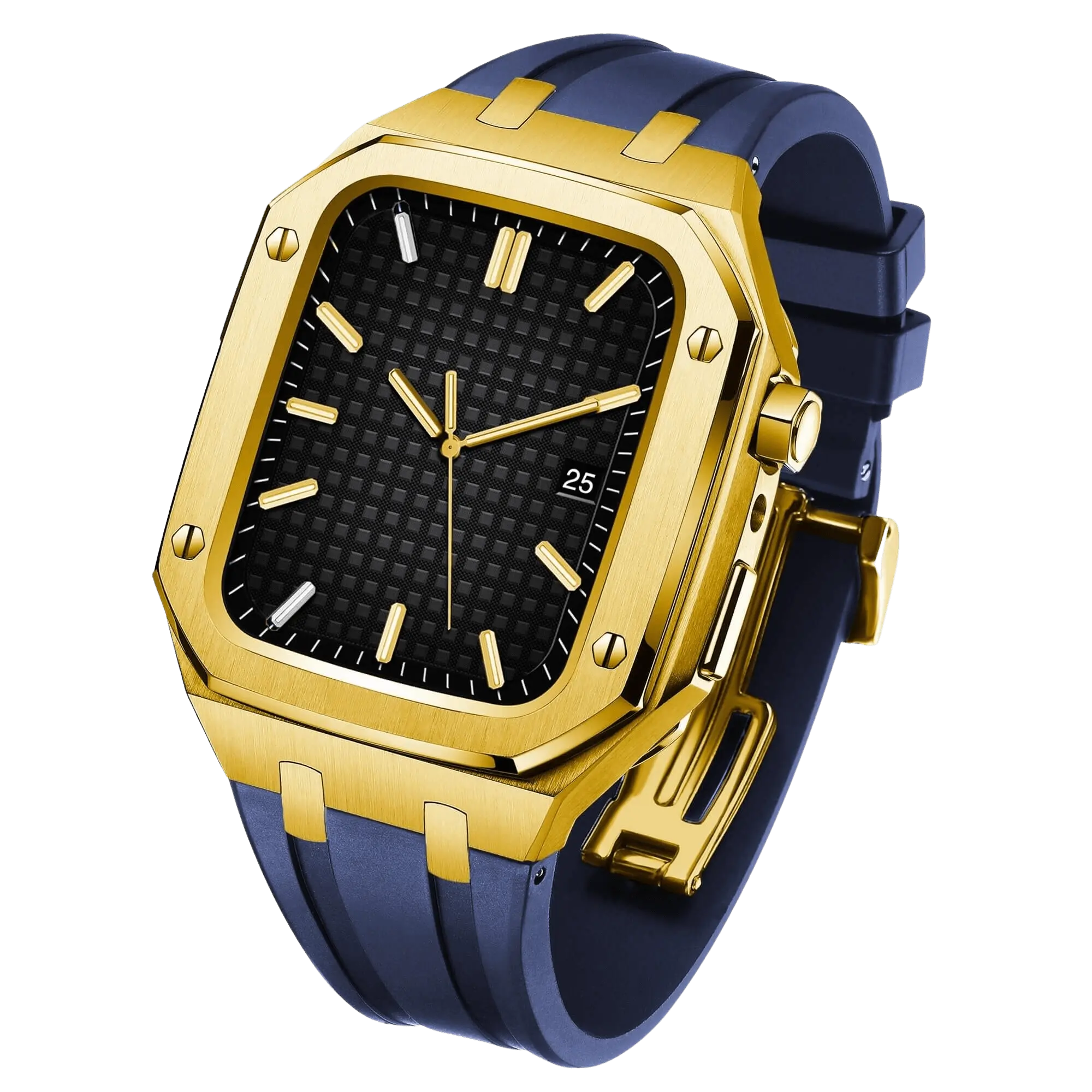 Stainless Steel Case & Silicone Band for Apple Watch